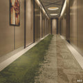Custom hotel carpet for hallways and aisles, hotel guest room bedside rug, thickened nylon b1 flame retardant full coverage floor mat