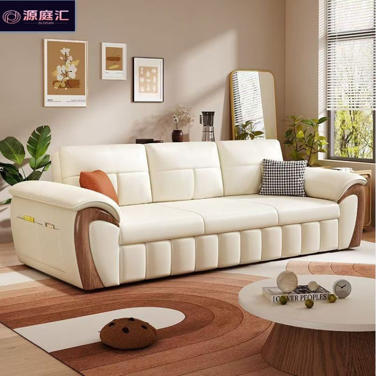 Casualfor homesmall apartment high-end sofa bed sitting and lying multi-functional living room foldable dual-purpose storage all-in-one cat scratching leather