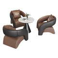 Sales office negotiation sofa chair design shape lazy table and chair beauty salon rest area reception one table and four chair combination