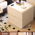 Langyu jia accessible luxury modern casual storage for home bedside cabinet bedroom narrow small ultra small leather leather solid wood