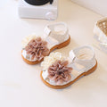 Sweet floral decorated girls' sandals -  summer new arrival - kids' single strap buckle sandals - versatile and stylish outdoor wear