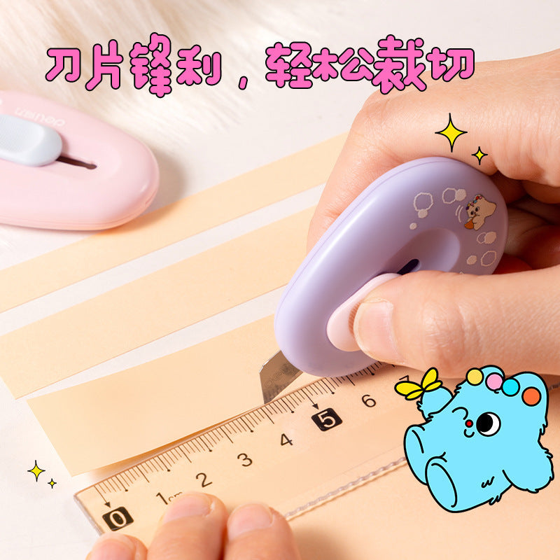 Deli TD155 milk puff mini utility knife box opener mini portable small knife