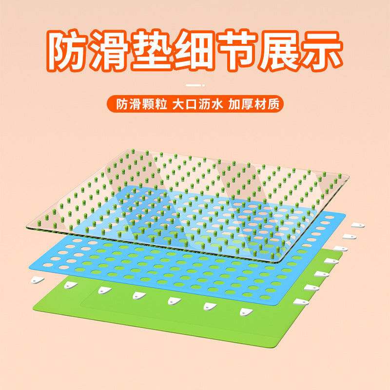 Bathroom non-slip mat for home bathroom toilet patchwork floor mat foot mat bath shower room waterproof mat