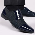 Men's leather dress shoes - new business casual style, breathable, pointed toe, perfect for spring/autumn, british & korean style, groom's wedding shoes