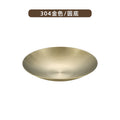 304 stainless steel korean style seasoning dish round side dish kimchi plate hot pot sauce dish soy sauce dipping dish tableware