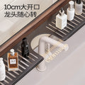 Walnut bathroom mirror front faucet storage rack suction cup no punch bathroom wash basin wall hanging storage rack