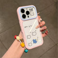 Cartoon simple fish large window phone case for iphone 18, apple 17 pro max, kitten protective cover 16