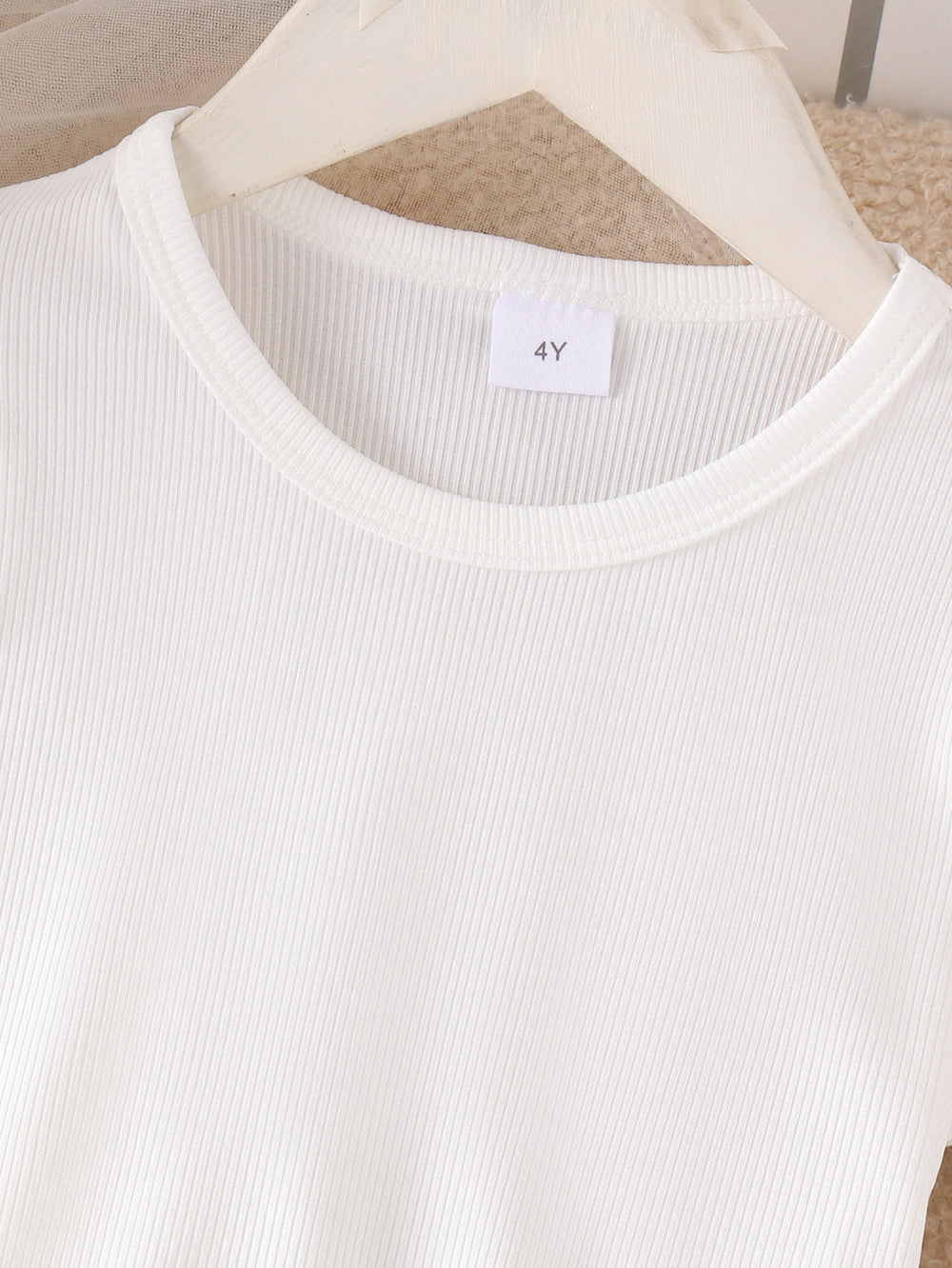 Kids clothing cross-border exclusive for european and american girls new arrival kids white short-sleeved t-shirt + blue skirt