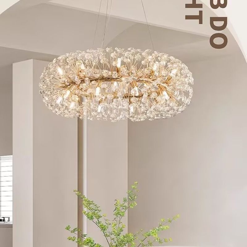Dandelion crystal chandelier - luxury living room, bedroom, dining room lighting - high-end crystal chandelier - modern creative design for clothing stores