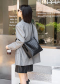 2024 spring/summer fashion crossbody shoulder bag - woven bucket bag - versatile commuter tote with large capacity