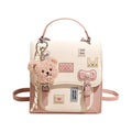 2025 new autumn/winter chic bear crossbody bag, fashionable versatile backpack, unique design double shoulder bag, casual women's bag