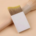 Flower plate small flat brush-white-crescent foundation brush+opp packaging