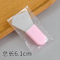 Pink rod: diamond-shaped short handle silicone brush
