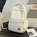 New arrival backpack classic student school bag large capacity lightweight water-repellent backpack lightweight pure color backpack