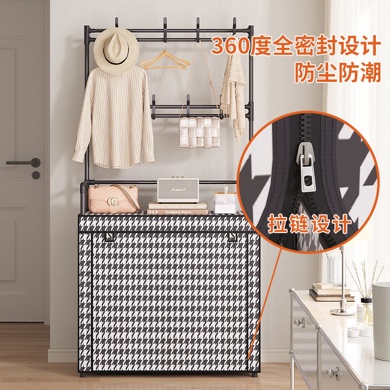 Shoe rack, multi-layer household entrance, dustproof, simple shelf, indoor storage, dormitory shoe cabinet against the wall