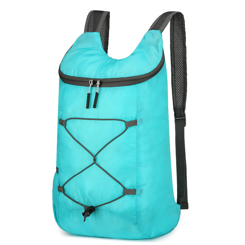 Cross-border fashion leisure travel backpack large capacity sports mountaineering outdoor skin bag portable foldable backpack