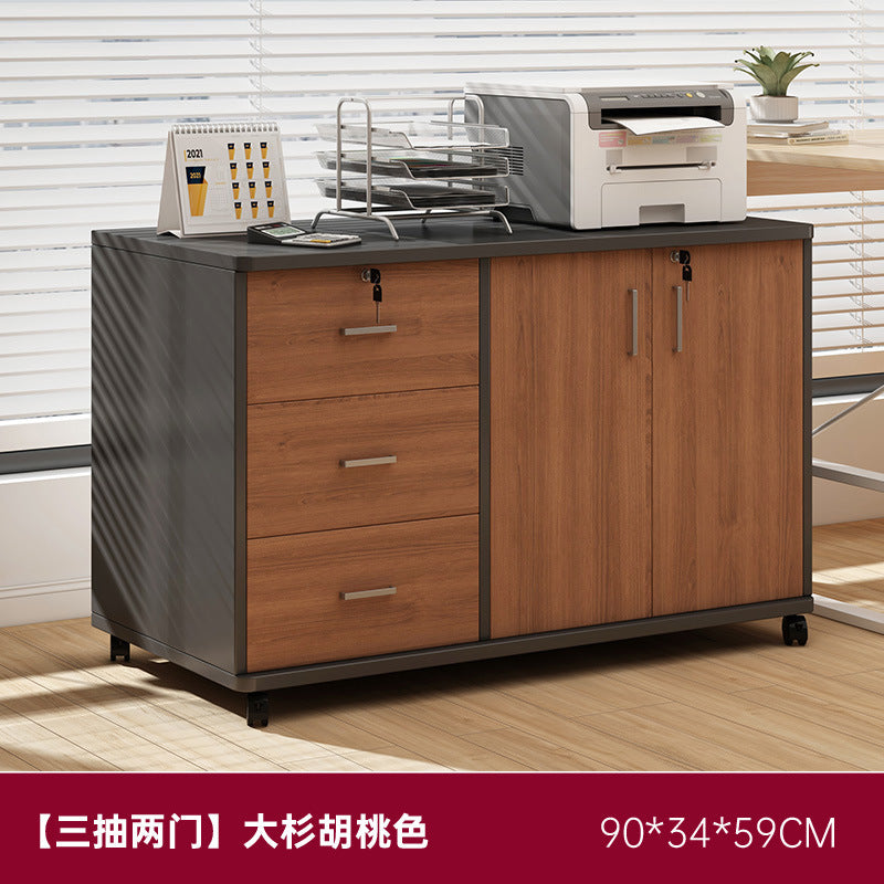 Office file cabinet with lock, storage cabinet, data storage cabinet, under table, low cabinet, printer, locker, side cabinet
