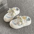 Two-way slip-on chunky sole canvas sneakers for women, 2026 new spring and autumn style, student white sneakers, bread shoes for women