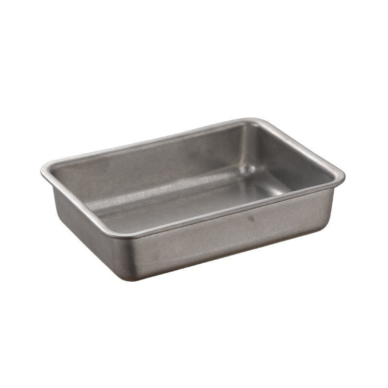 304 retro korean style high square plate creative snack plate fried chicken french fries dessert box old outdoor tray snack plate