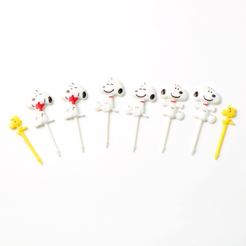 cartoon fruit fork set - cute animal creative fruit picks, bento fruit forks, dessert forks - wholesale