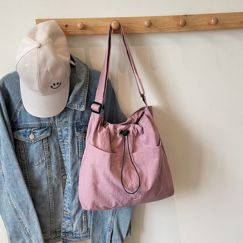 Foreign trade large-capacity tote bag women's 2024 new fashion student shoulder bag simple casual versatile messenger bag