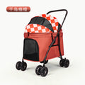 618 medium-sized pet-orange plaid