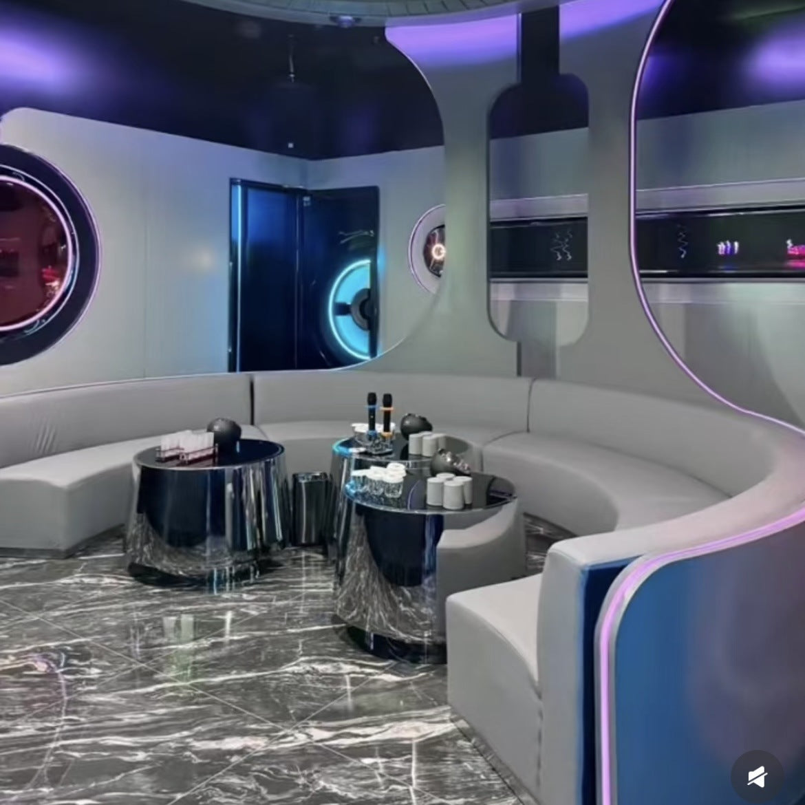 Customized bar ktv special luminous coffee table light luxury night club box party room booth ktv coffee table customization