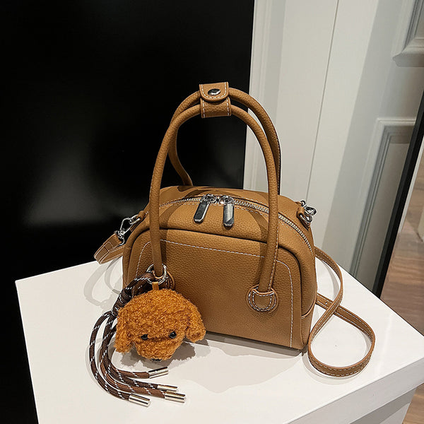 Portable shell bag women's 2025 winter new simple and versatile shoulder bag wholesale small square bag women's trend messenger bag