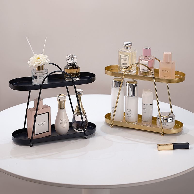 Cosmetic storage rack iron art jewelry box jewelry organizer desktop decoration ornament vanity organizer nordic style
