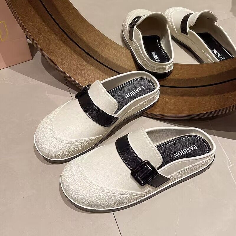 Step on shit feeling soft bottom baotou slippers women's summer outwearfashioneasiest for matchnew arrival crocs women's 2024thick sole sandals women