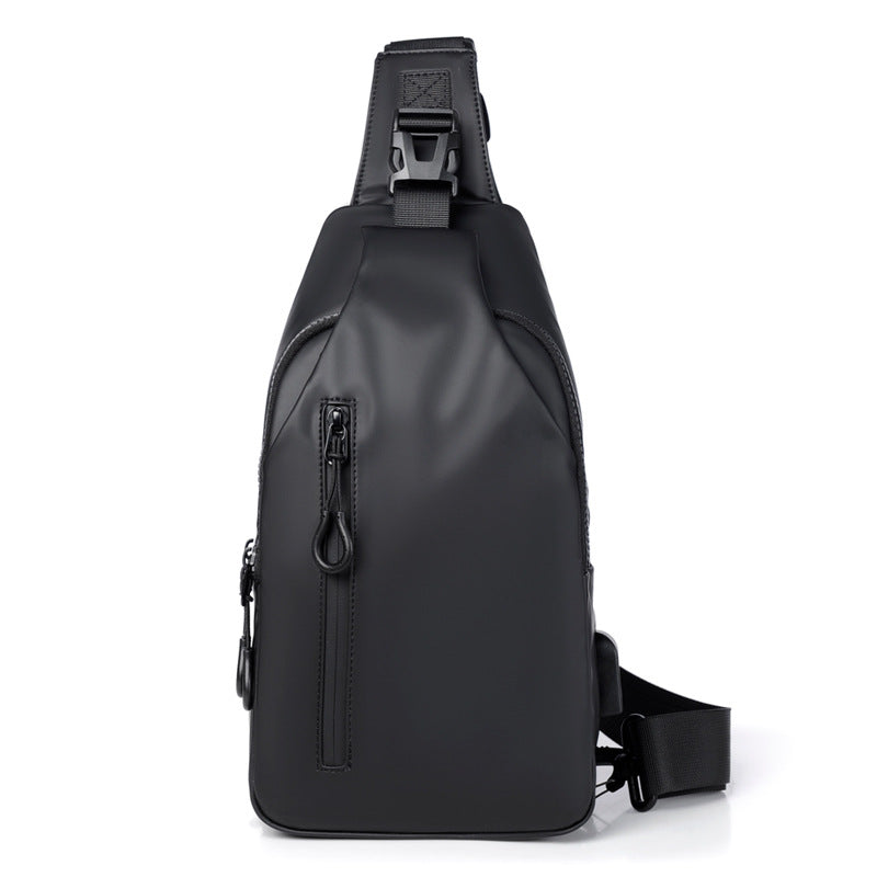 New outdoor large-capacity messenger bag, a hair men's breast bag, fashionable and simple fashion trend shoulder bag