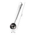 304 stainless steel ice cream scoop measuring spoon two-in-one 0.05kg scoop sealing clip coffee baking measuring bean spoon