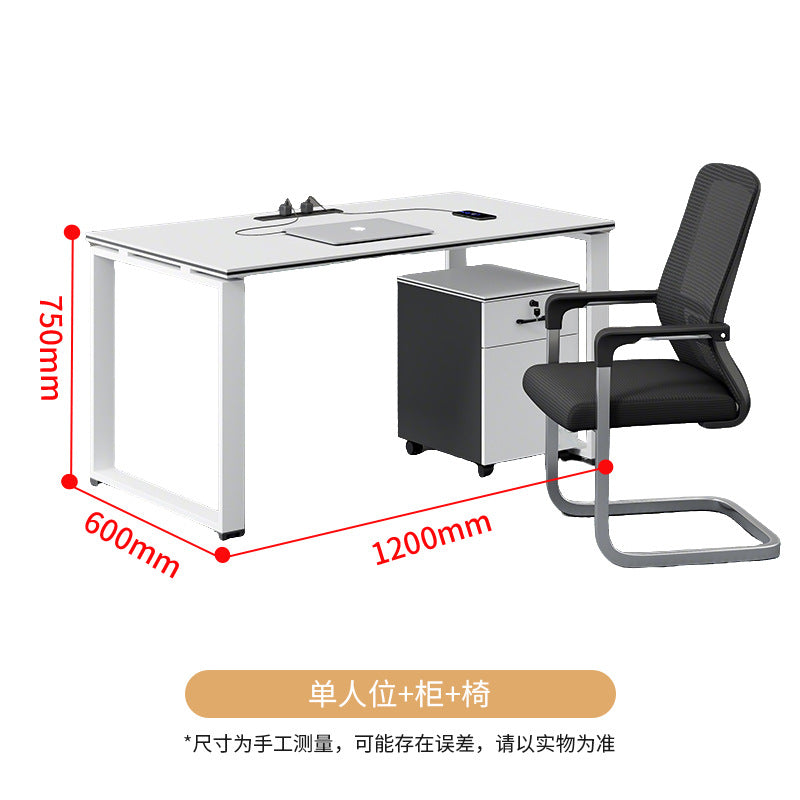 Saint li staff desk casual current employee slot computer desk work slot screen office table and chair combination