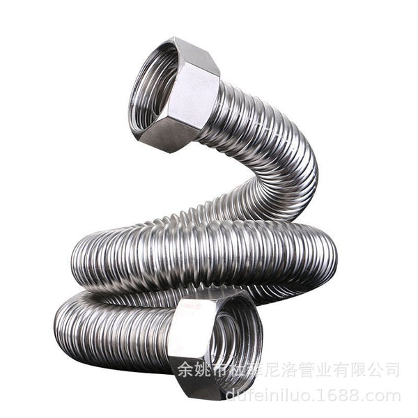 304 stainless steel bellows 4 minutes 6 minutes 1 inch 1.2 inch 1.5 inch 2 inch metal hose thickened pipe fittings
