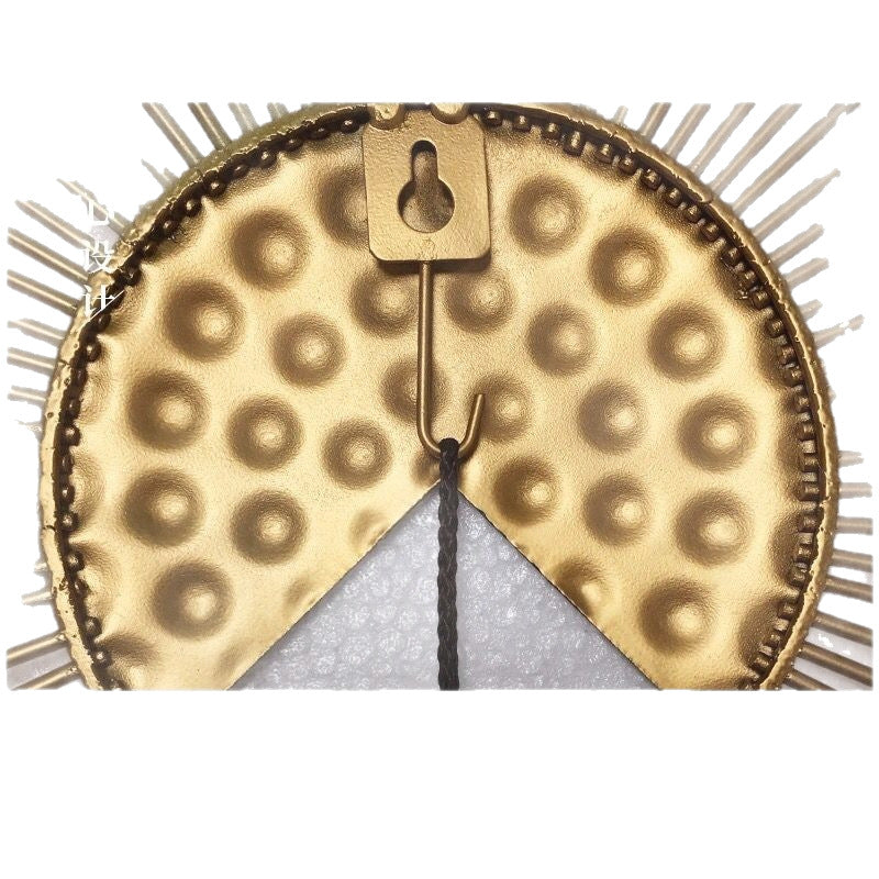 New chinoiserie iron wall hanging ancient fan wall decoration light luxury wall decoration creative tv wall background wall decoration