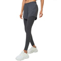 Fake two-piece fitness yoga pants outwear hip-covering slimming look nine-point pants tummy control butt lift running sports pants d25051