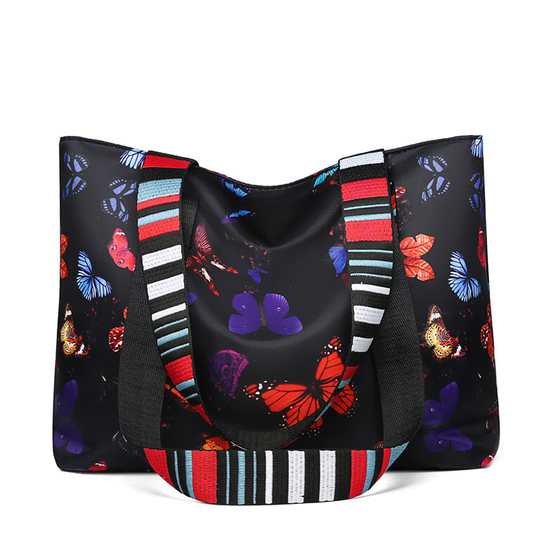 New arrival large capacity satchel bag fashioneasiest for matchprinting shoulder bag casualtrendy tote bag work clothingladieswear bag