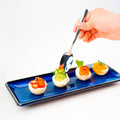 Creative kiln-turned retro ceramic tableware japanese style high-looking sushi plate long plate sashimi dish dessert plate