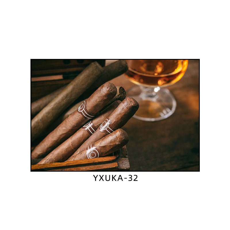 Cigar decorative painting bar clear bar hanging painting smoking retro coffee shop theme restaurant dining hotel box mural
