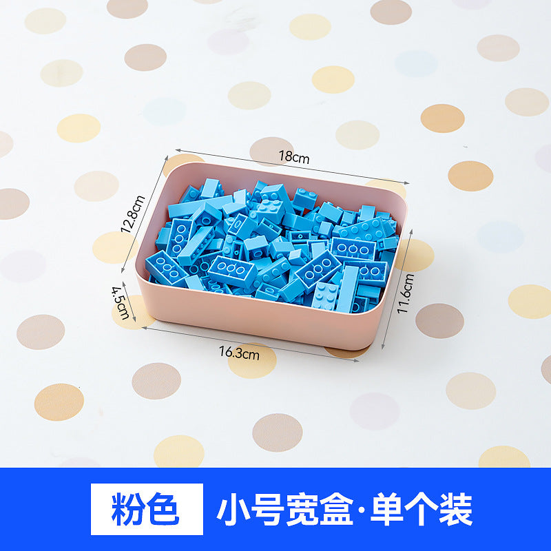 Children's toy parts sorting box Lego storage box Plastic stackable small particle building block partition storage box