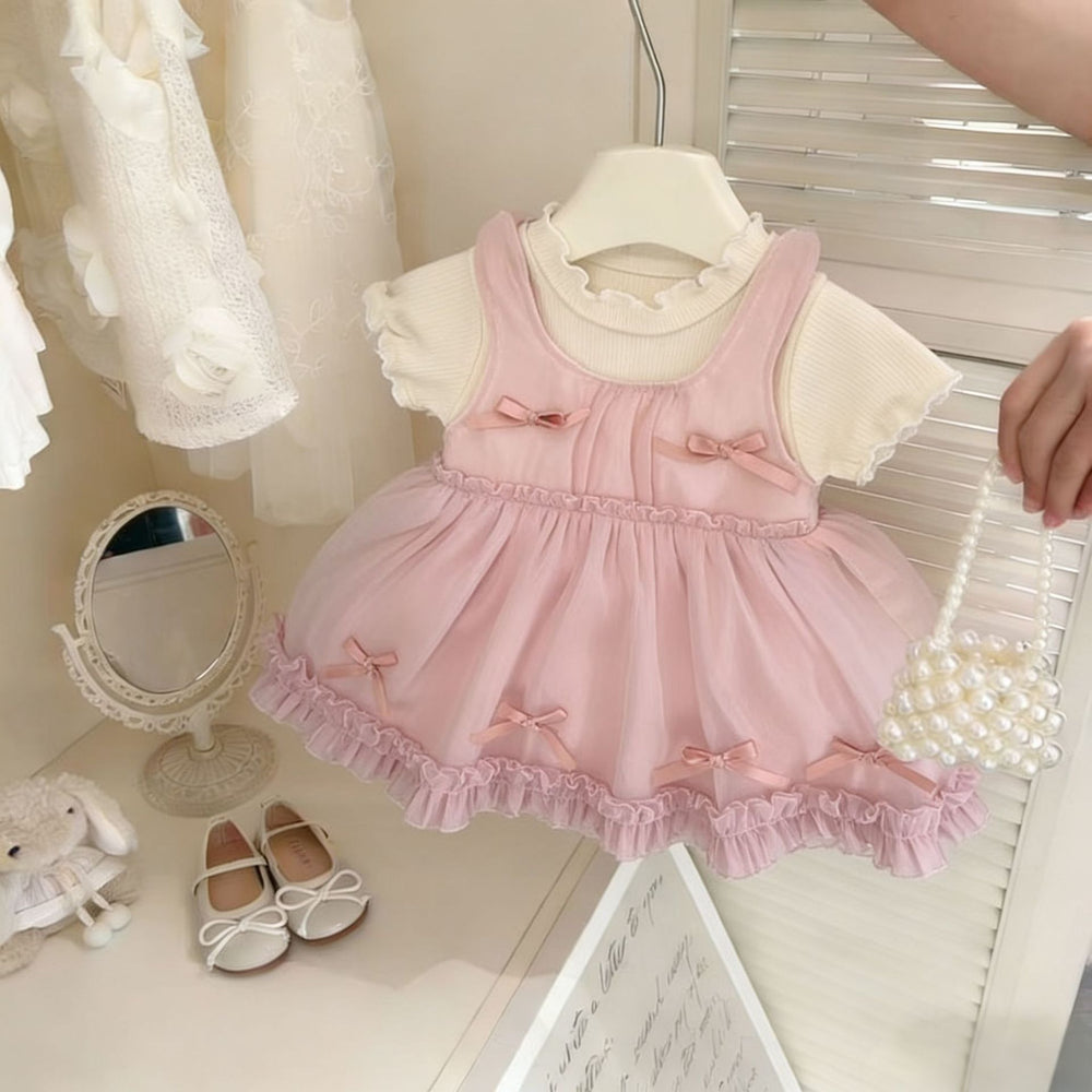 Girls' sweet summer dress - new summer collection, stylish baby dress,  kids' princess tulle dress, hot seller