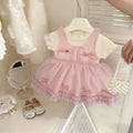 Girls' sweet summer dress - new summer collection, stylish baby dress,  kids' princess tulle dress, hot seller