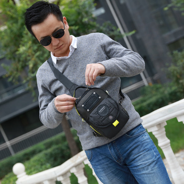 New  men's shoulder bag outdoor cycling bag travel messenger bag commuter travel multi-pocket breast bag