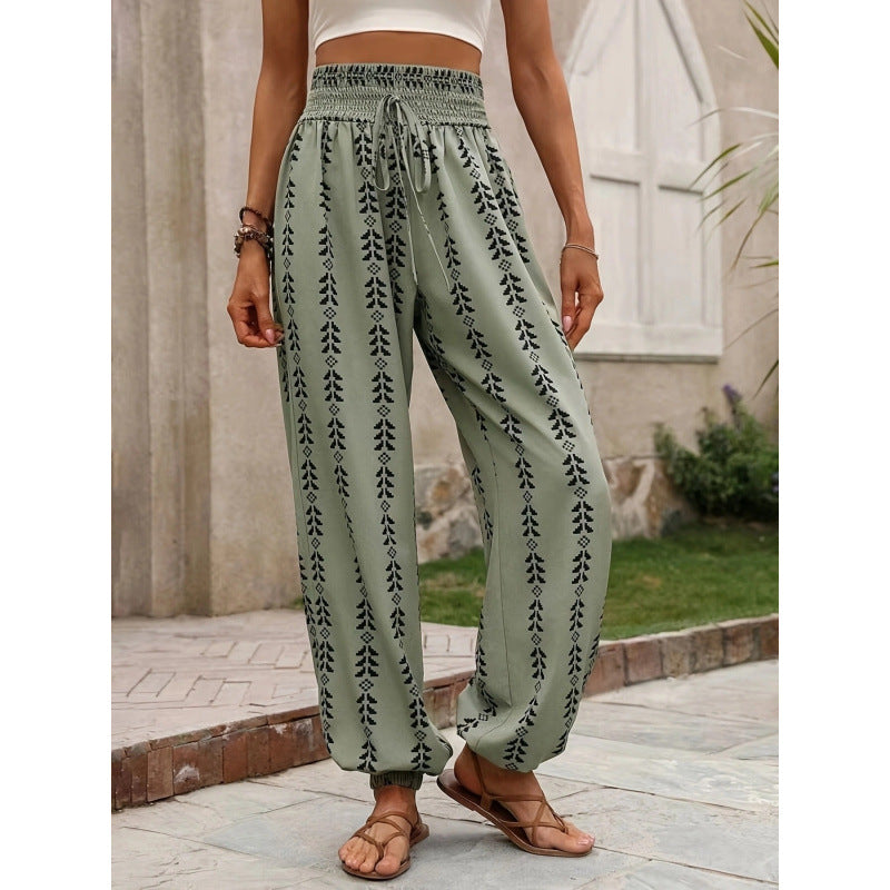 cross-border listing: new  original women's striped loose fit casual pants