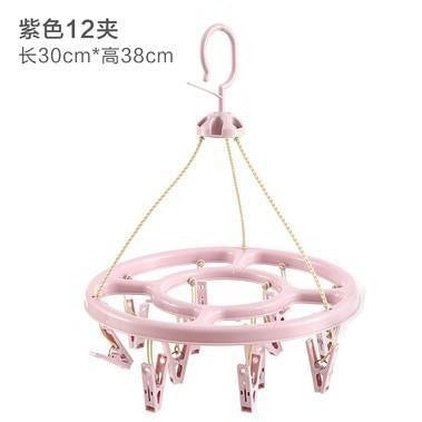 New arrivalthickened 32 clip multi-clip clothes drying rack clothes hanger multifunctional hotel plastic clothes hanger for home socks