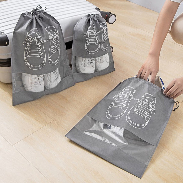 Shoe storage bag, shoe bag, non-woven fabric, dustproof and moisture-proof, business trip travel clothing, shoe storage, household transparent shoe cover wholesale
