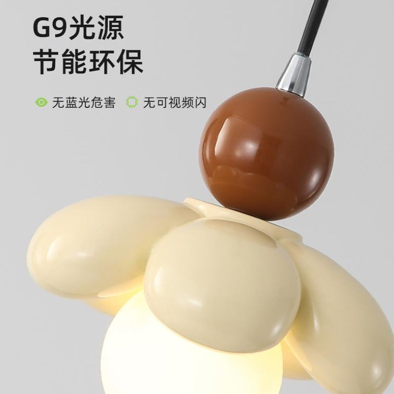 Walkway corridor flowers simple creative cream wind children's room bedside small chandelier eye protection energy saving bedroom chandelier