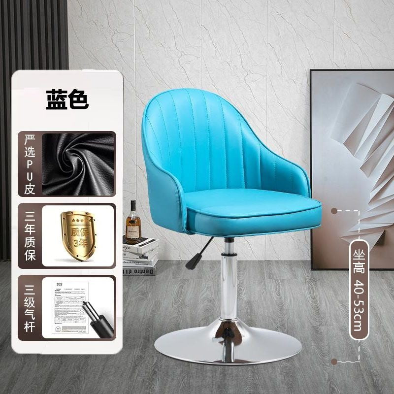 Bar chair adjustablerotate modern casual backrest bar stool for home front desk bar accessible luxury chair high stool