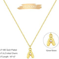 European and american cross-border new fashion 26 letter necklace bubble thick letter pendant necklace women's banquet clavicle chain