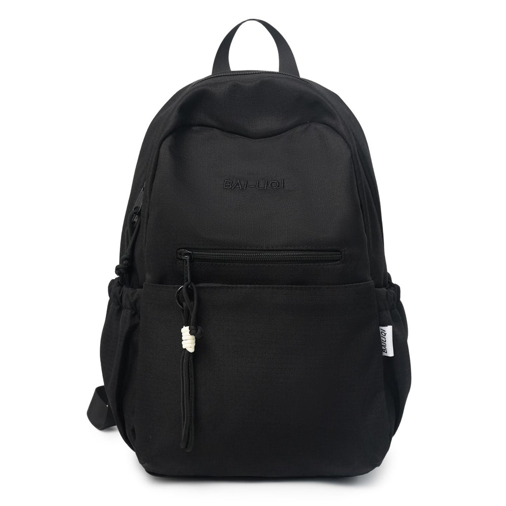 New arrival large-capacity student tutoring backpack pure color men's and women's couple style casual spring outing backpack korean style